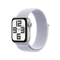 Apple Watch SE 2 (2022) [GPS inkl. Sport Loop blaue wolke] 40mm Aluminiumgehäuse silber