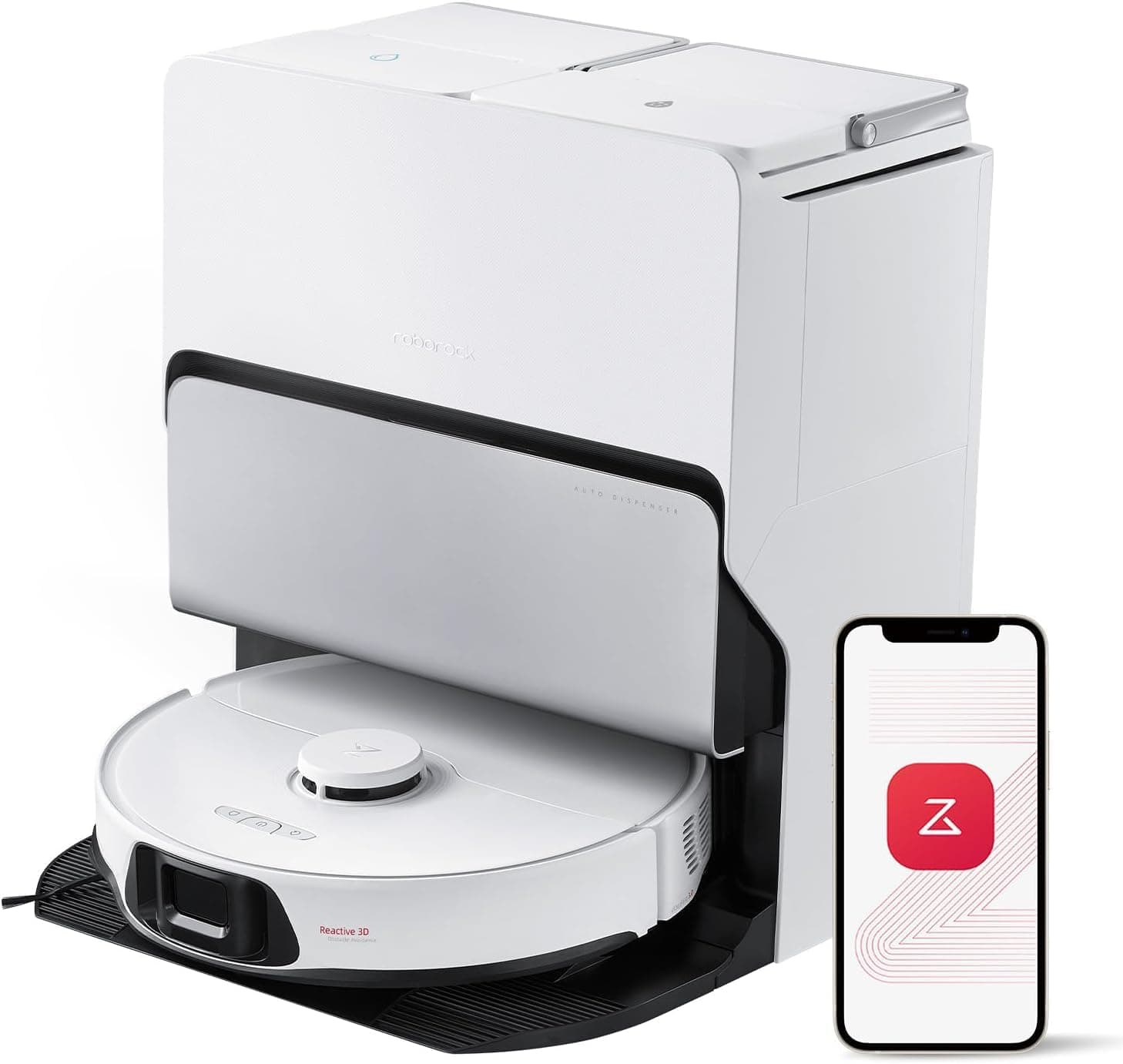 Roborock S8 MaxV Ultra Saug-/Wischroboter [180 Minuten 027 Liter Staub 01 Liter Wasser] weiß inkl. Absaug-/Reinigungsstation