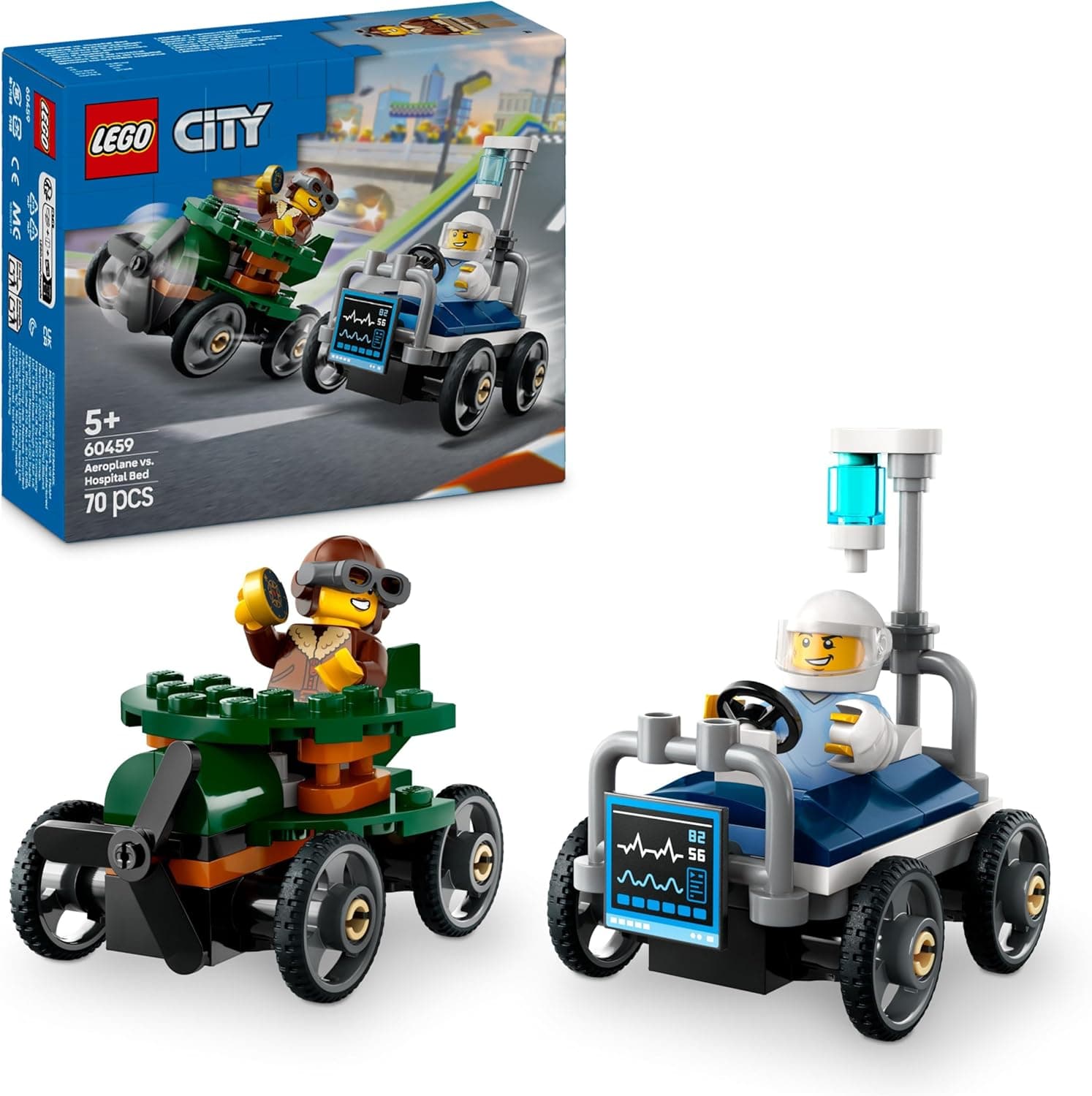 Lego City 60459 - Flugzeug vs. Krankenhausbett