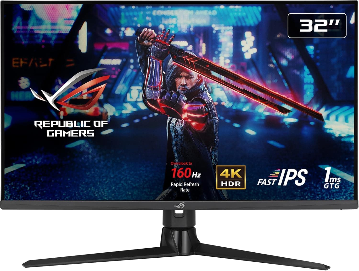 Asus ROG Strix XG32UQ [32'' 3.840x2160 144Hz DisplayPort 1.4 2x HDMI 2.1 USB-B 3.0 2x USB-A 3.0 1ms Reaktionszeit] schwarz