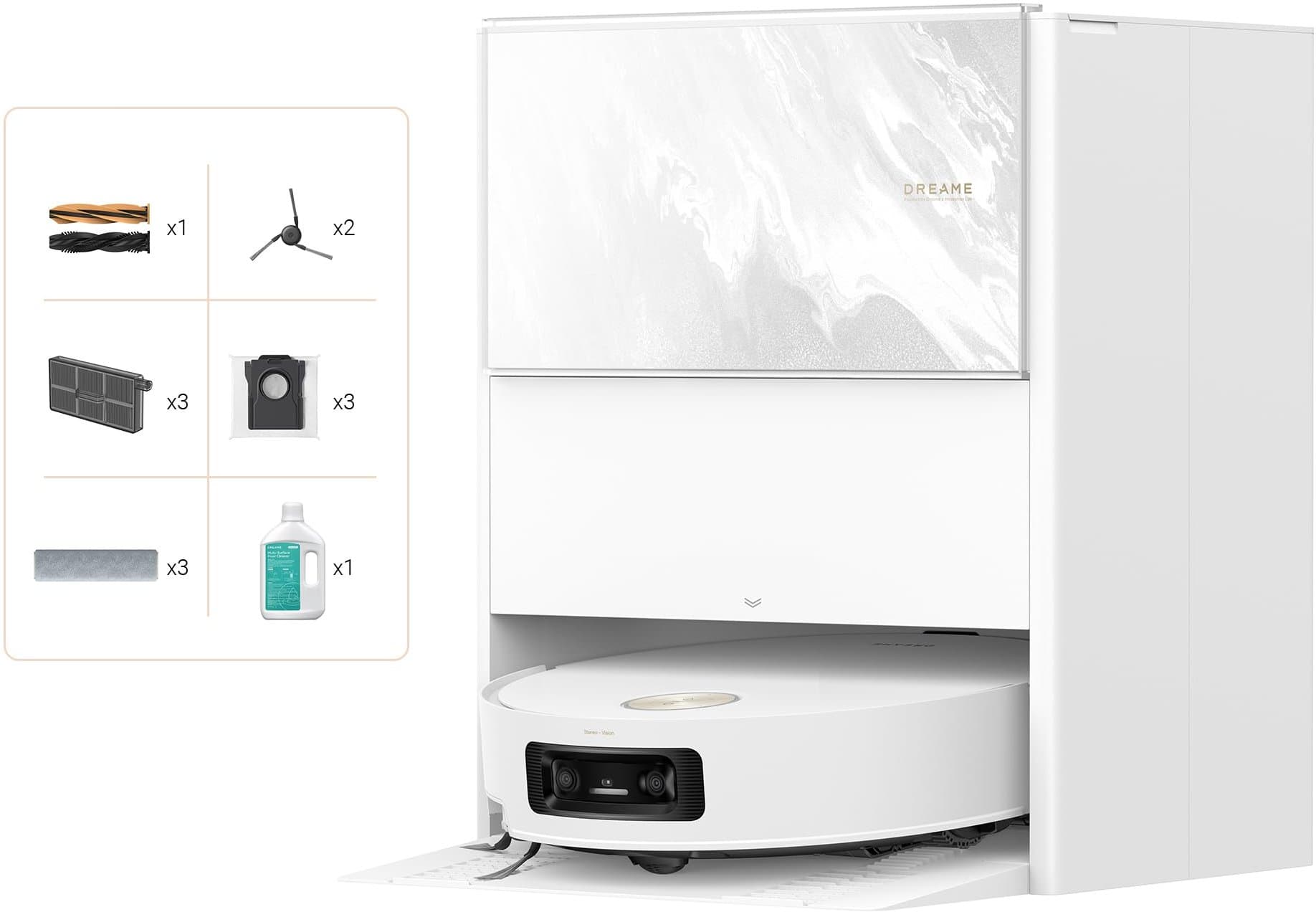 dreame Aqua10 Ultra Track Complete Saugroboter 45 °C Wischen 6 cm Hind.-überw. autom. Leer. selbstrein. Mopp 25 kPa Saugkr. 100% verhedderungsfrei 240+ Hindernisarten vermeiden dir. Sprachst.