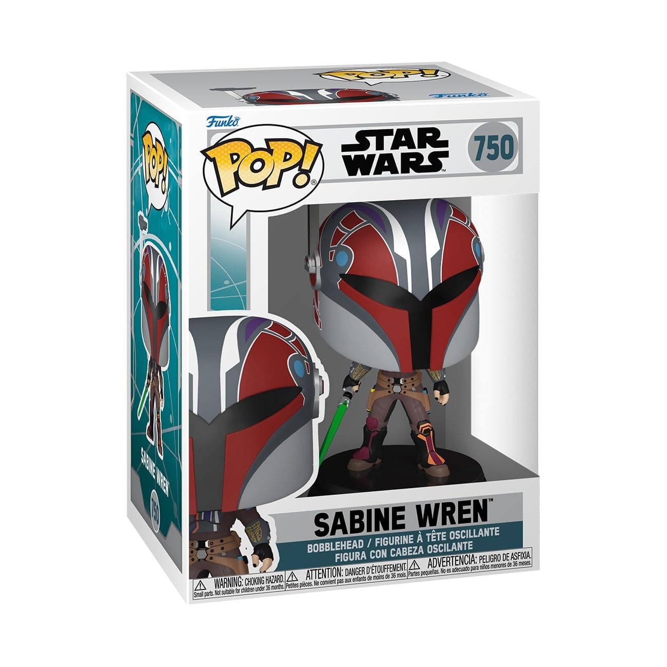 Funko Pop! Star Wars: Ahsoka - Sabine Wren - Star Wars Ahsoka - Vinyl-Sammelfigur - Geschenkidee - Offizielle Handelswaren - Spielzeug Für Kinder und Erwachsene - TV Fans - Modellfigur Für Sammler