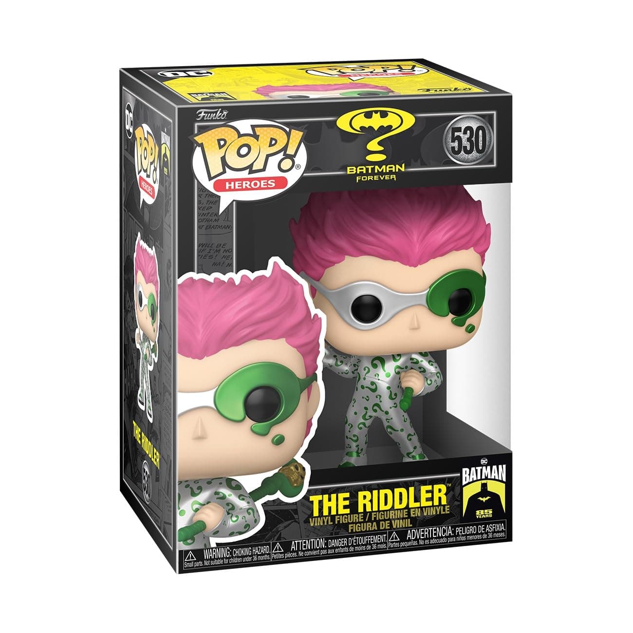 Funko Pop! Movies: BM Forever - The Riddler - Metallisch - Batman Forever 1995 - Vinyl-Sammelfigur - Geschenkidee - Offizielle Handelswaren - Spielzeug Für Kinder und Erwachsene - Movies Fans