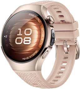 Huawei Watch 5 [inkl. Kautschuk-Armband beige] 42mm Edelstahlgehäuse beige
