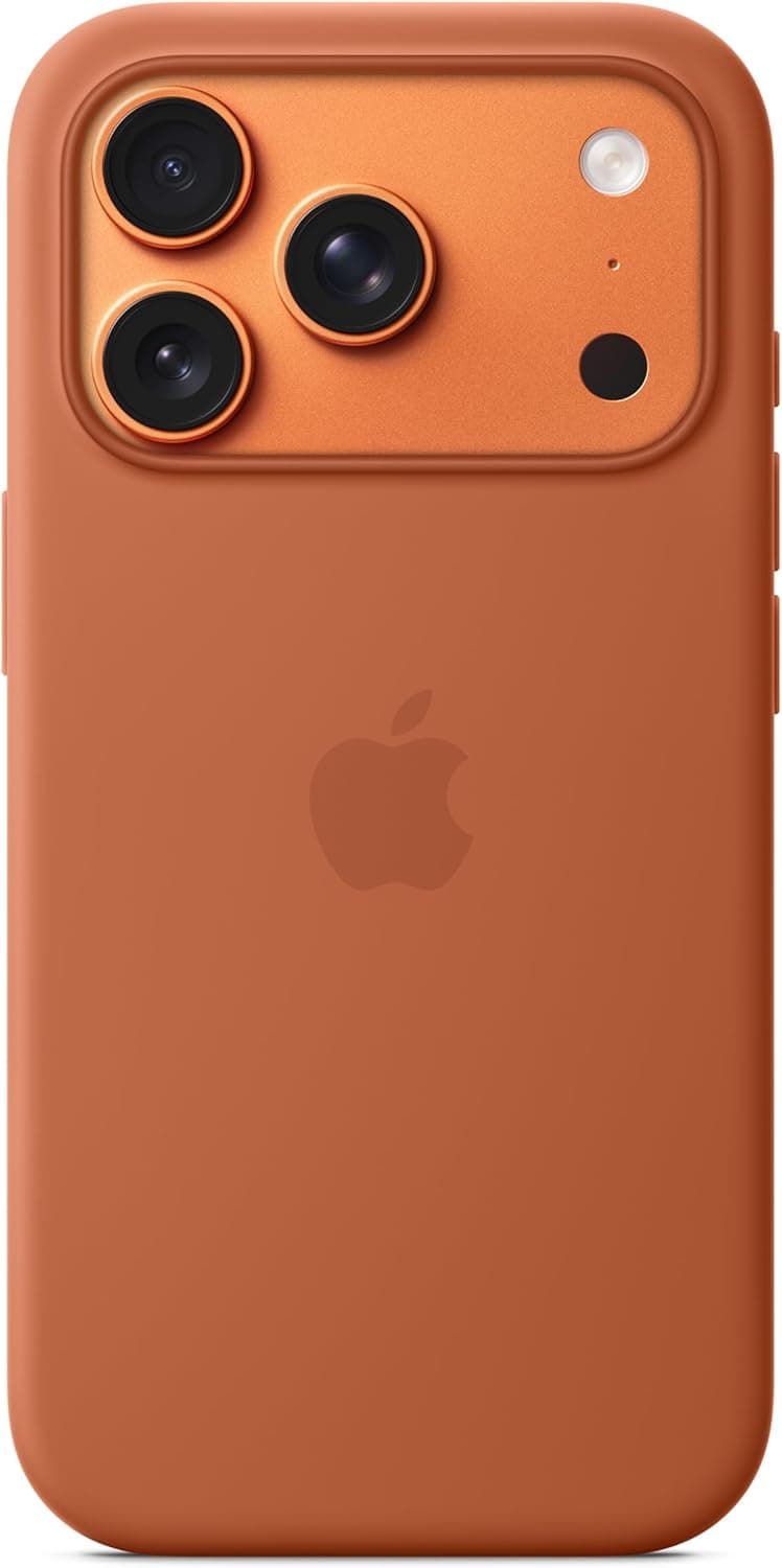 Apple iPhone 17 Pro Silikon Case mit MagSafe terracotta
