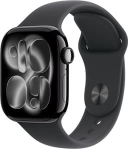 Apple Watch Series 11 [GPS + Cellular inkl. Sportarmband M/L schwarz] 42mm Aluminiumgehäuse diamantschwarz