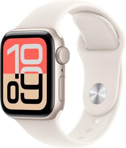 Apple Watch SE 3 (2025) [GPS inkl. Sportarmband M/L polarstern] 40mm Aluminiumgehäuse polarstern