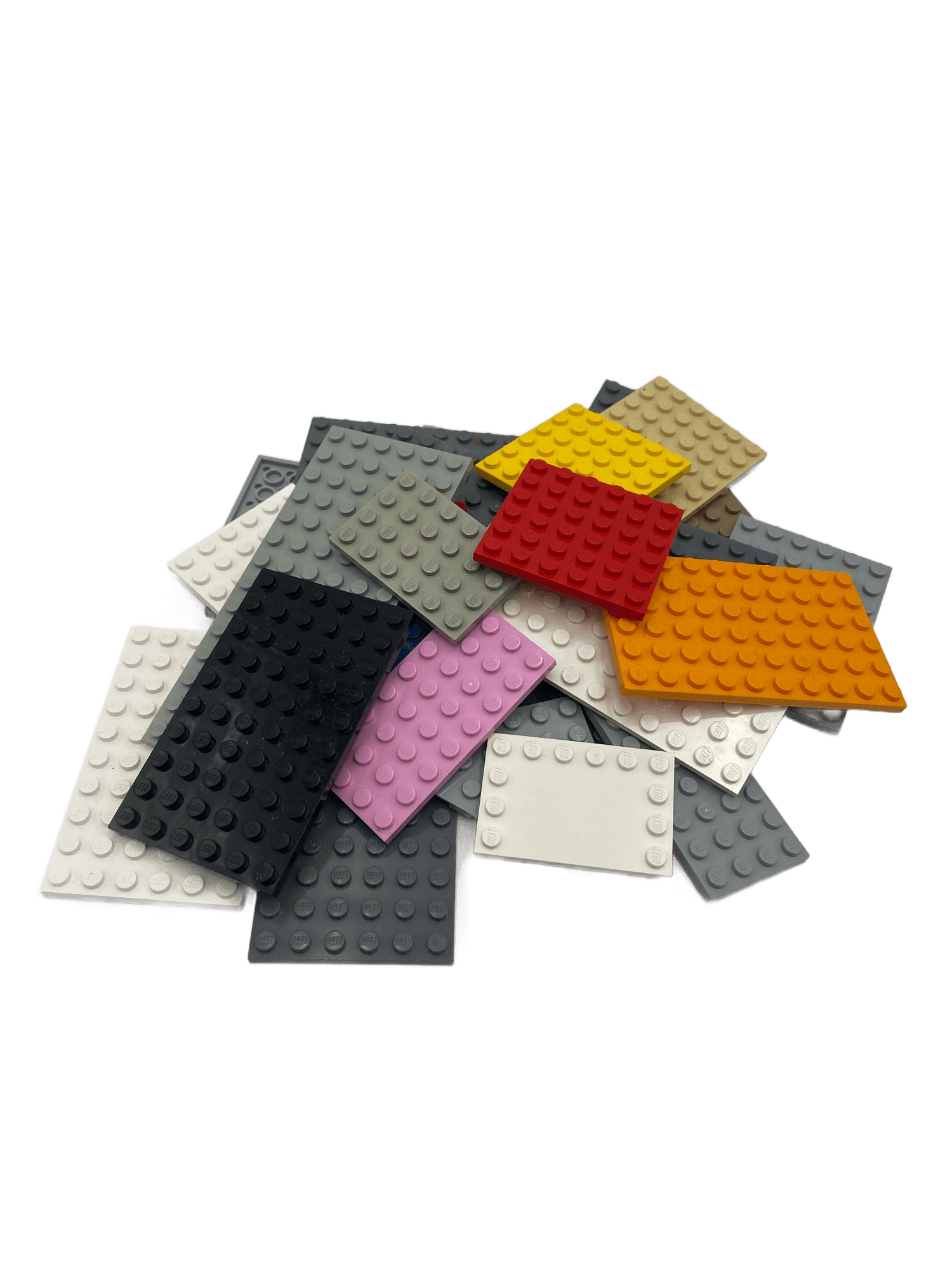 LEGO 25 Stück City Classic Basic Platten Zufällig Bunt Gemischt Bauplatte Grundplatte