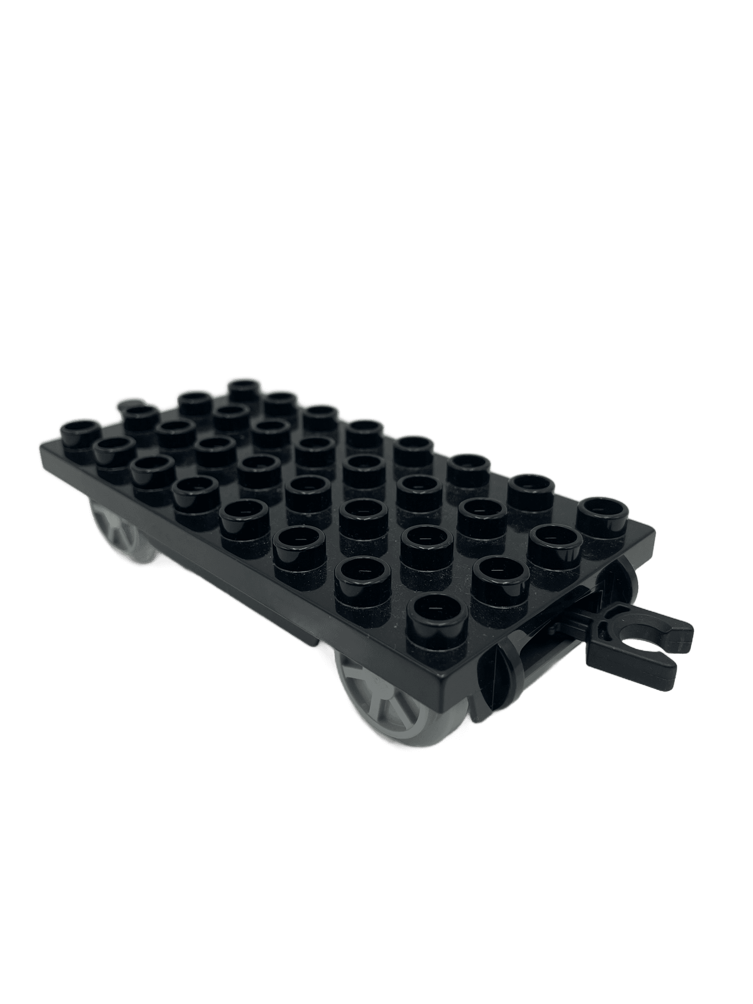 LEGO Duplo Eisenbahn Anhänger 4x8 graue Räder Zug Cargo Waggon