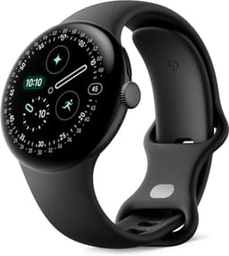 Google Pixel Watch 4 [WiFi only inkl. Kautschuk-Armband obsidian] 41mm Aluminiumgehäuse matte black