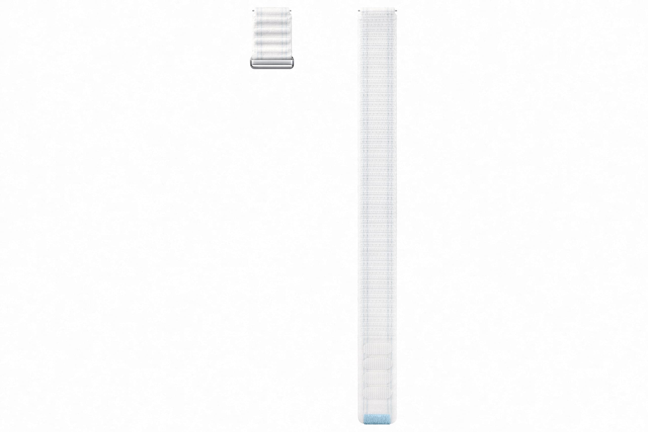 Samsung Fabric Band (Medium M/L) ET-SVL31 für die Galaxy Watch7 | Uhrenarmband Armband Herren Original Zubehör Stoffband Klettverschluss flexible Armbandlänge hoher Komfort Blue White