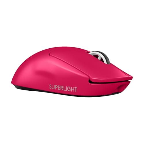 Logitech G PRO X SUPERLIGHT 2 kabellose Gaming-Maus 60 g Pro-Grade-Maus mit 5 programmierbaren Tasten 44K-DPI-Sensor 8.000 Hz Signalrate USB-C-Ladefunktion für PC/Mac - Rot