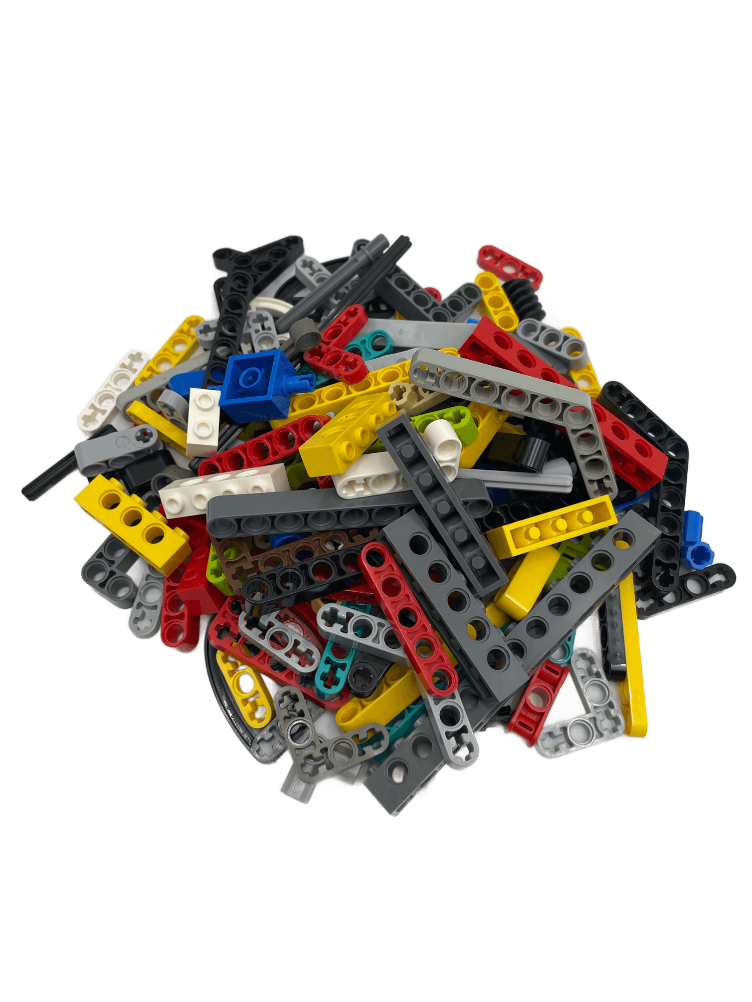 LEGO Technic Bausteine bunt gemischt 100 Stück Liftarms Lochstangen Kreuzstangen Pins