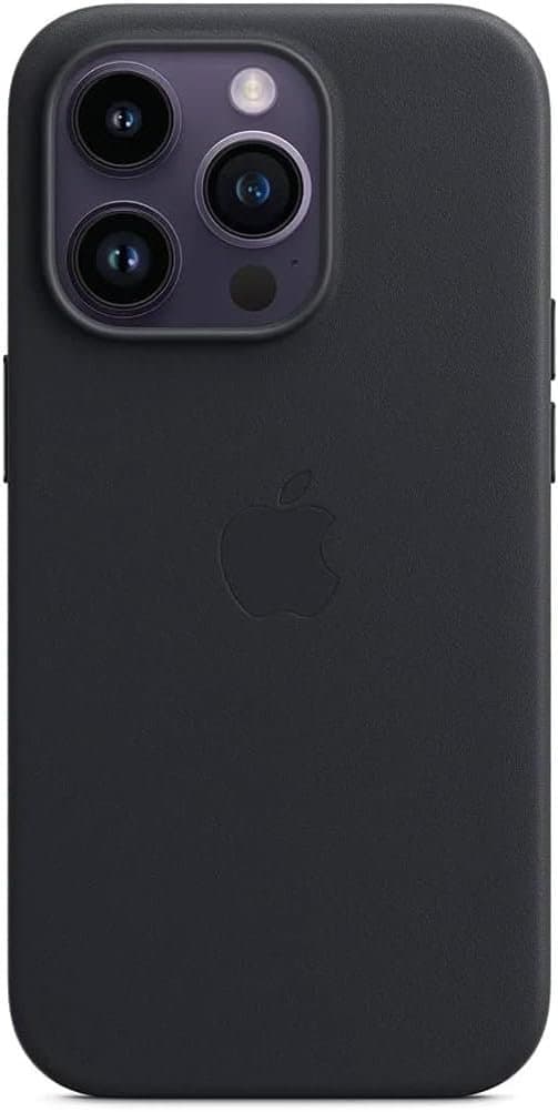 Apple Leather Case mit MagSafe [iPhone 14 Pro] midnight