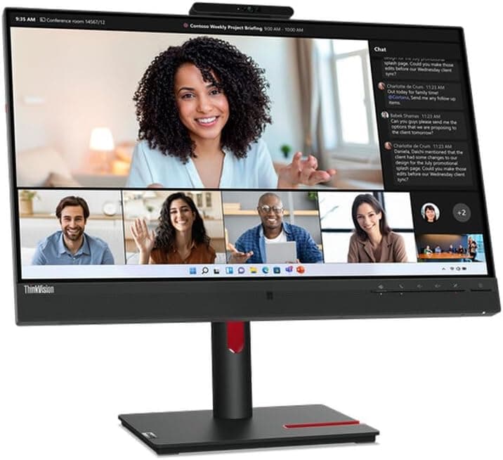 Lenovo ThinkVision T24mv-30 [238'' FHD IPS 75Hz HDMI DP USB-C mit DP 4ms Reaktionszeit] schwarz