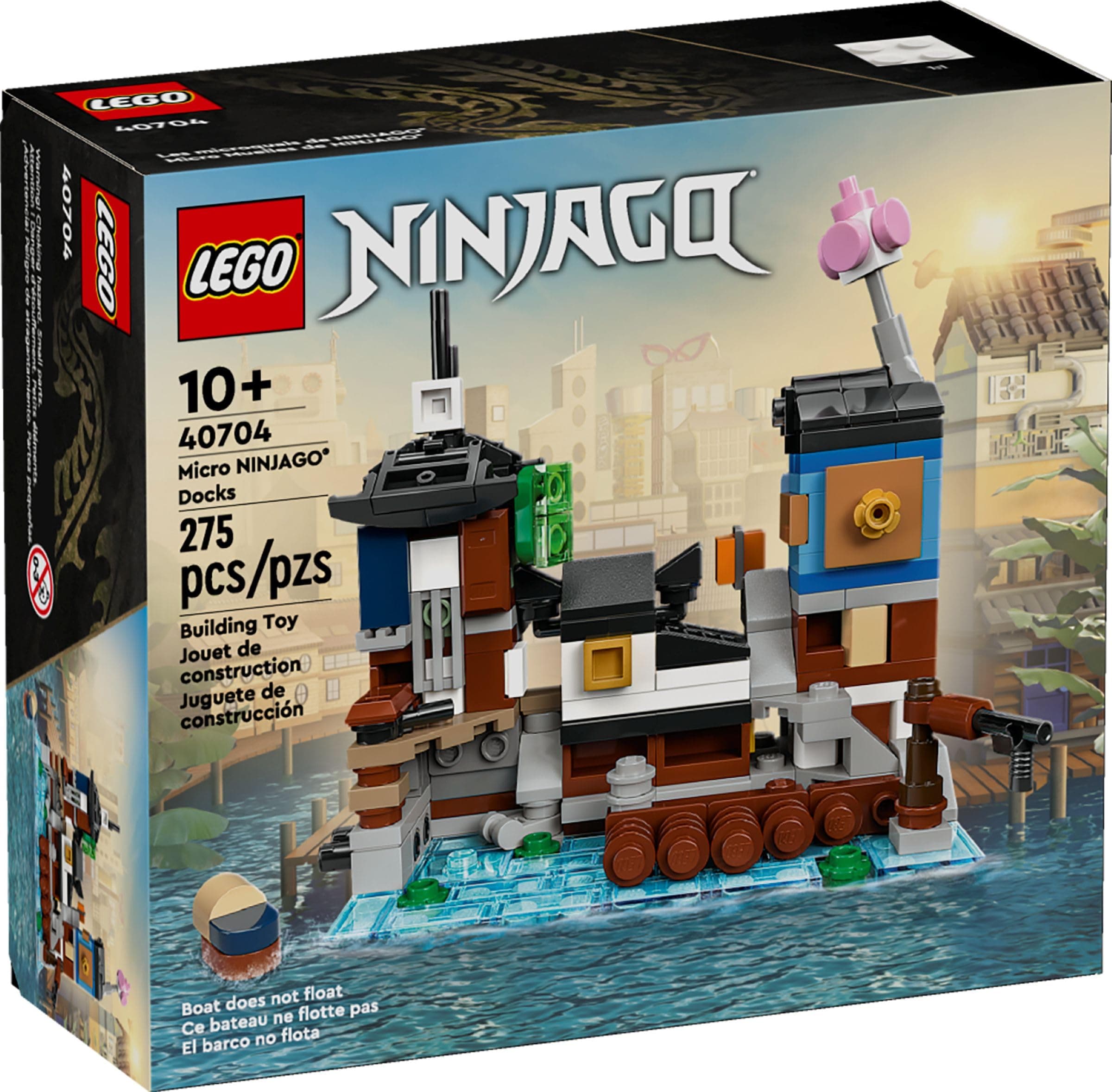 LEGO Limited Edition 40704 Mikro-Modell des NINJAGO Hafen Sammelset Micro