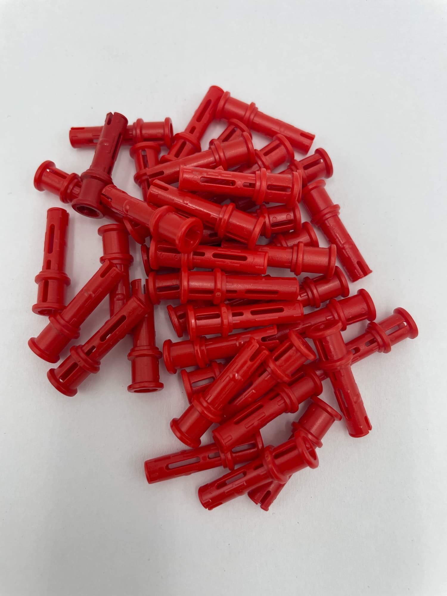 LEGO Technic 40 Stück Pin lang mit Stopper rot
