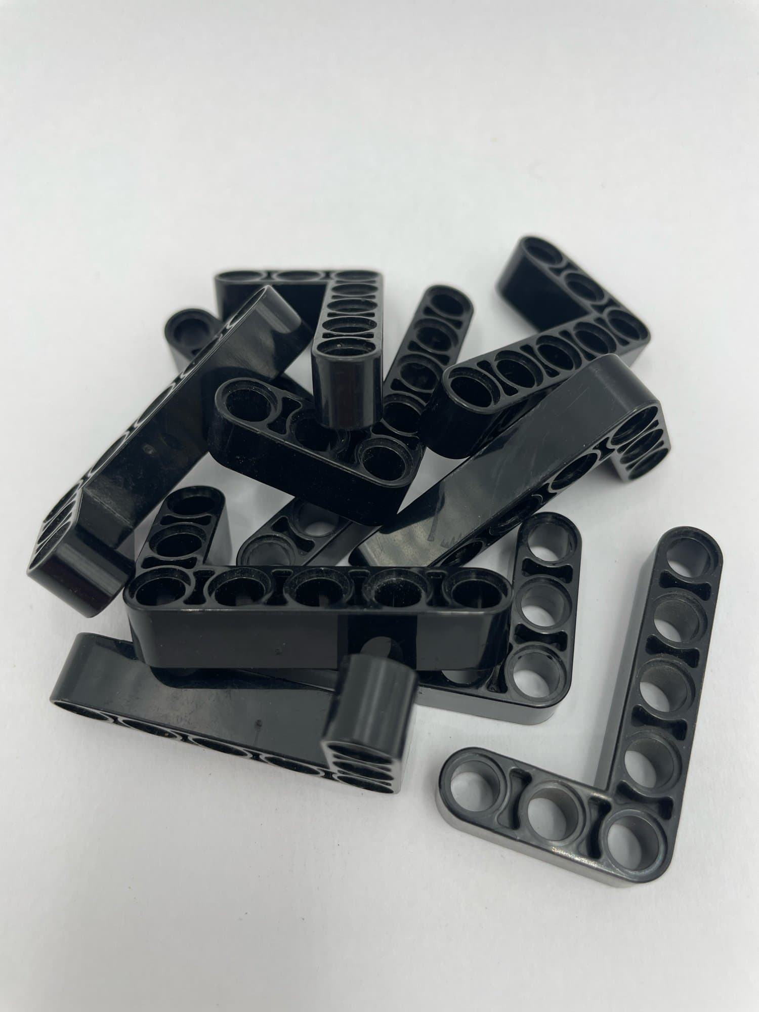 LEGO Technic 10Stück Liftarm 3x5 Noppen L-Form schwarz.