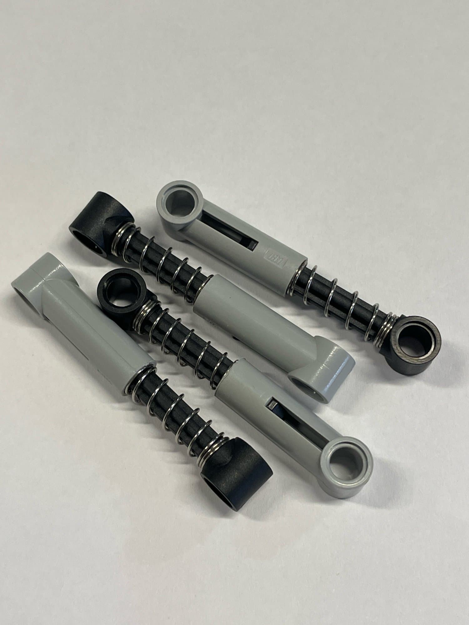 LEGO Technic 4 Stoßdämpfer 6.5L  Schwarz Grau Federbeine