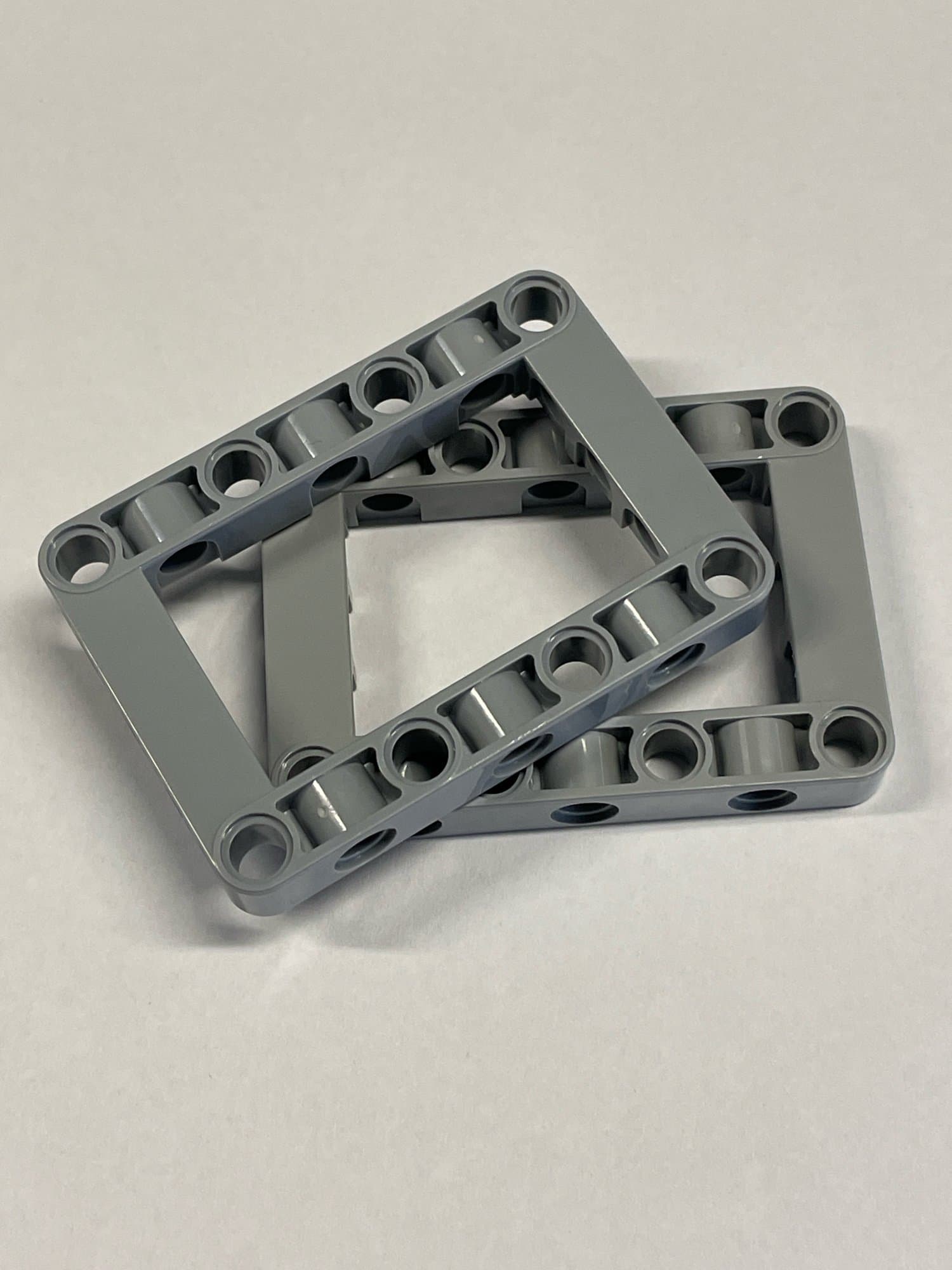 LEGO Technic 2 Stück Liftarm 5x7 Noppen Neu-Hellgrau