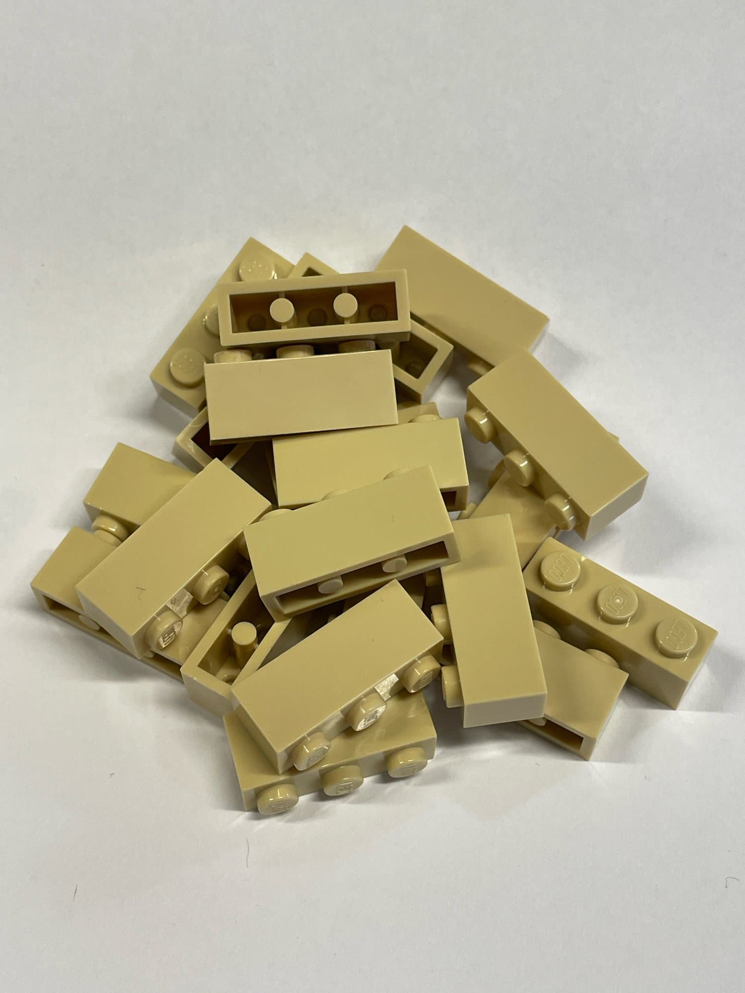 LEGO 20 Stück Stein 1x3 Noppen" in Beige