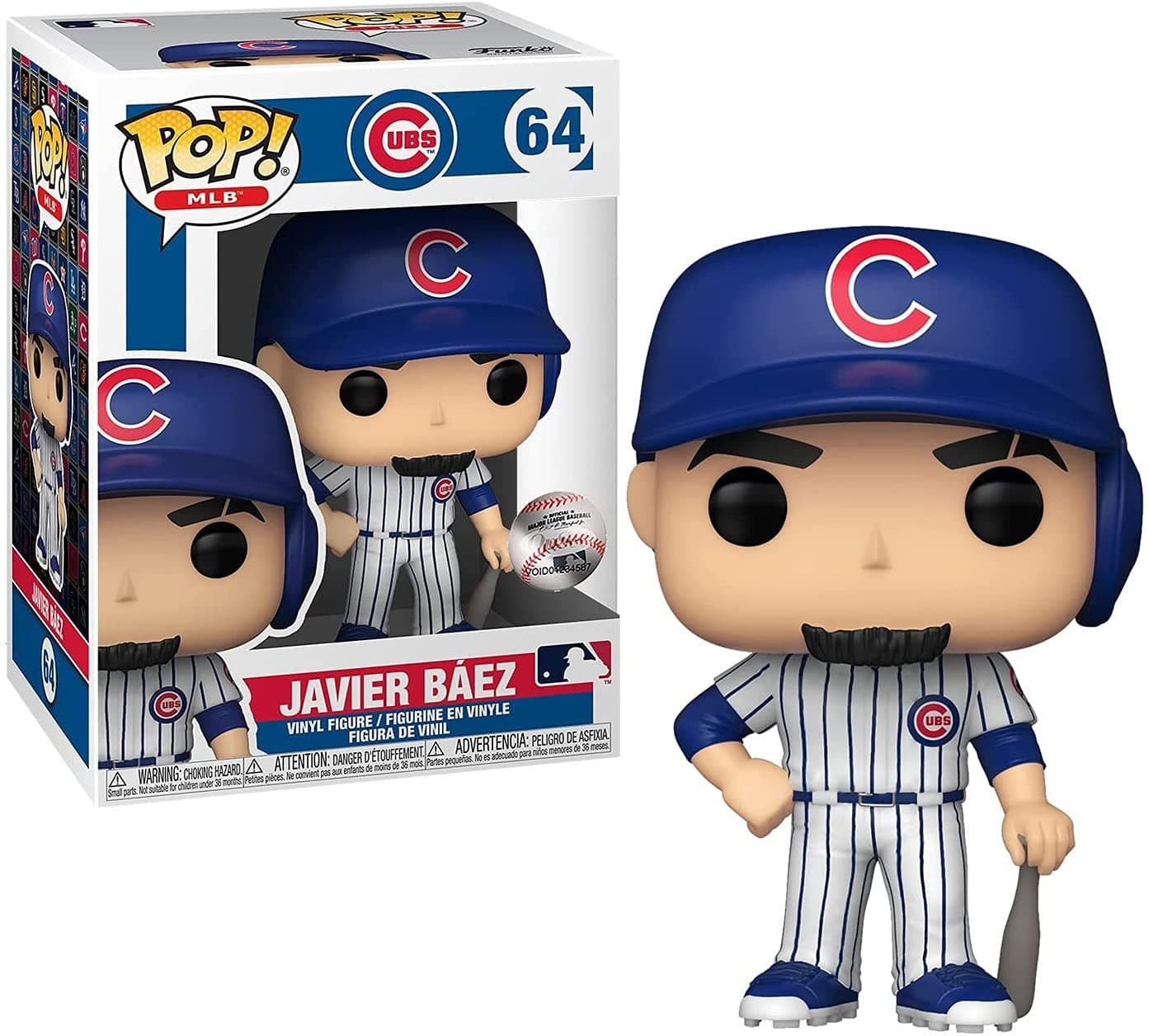 Funko Pop! MLB: Cubs - Javier Baez Báez - (Home Uniform) - Vinyl-Sammelfigur - Geschenkidee - Offizielle Handelswaren - Spielzeug Für Kinder und Erwachsene - Sports Fans - Modellfigur Für Sammler