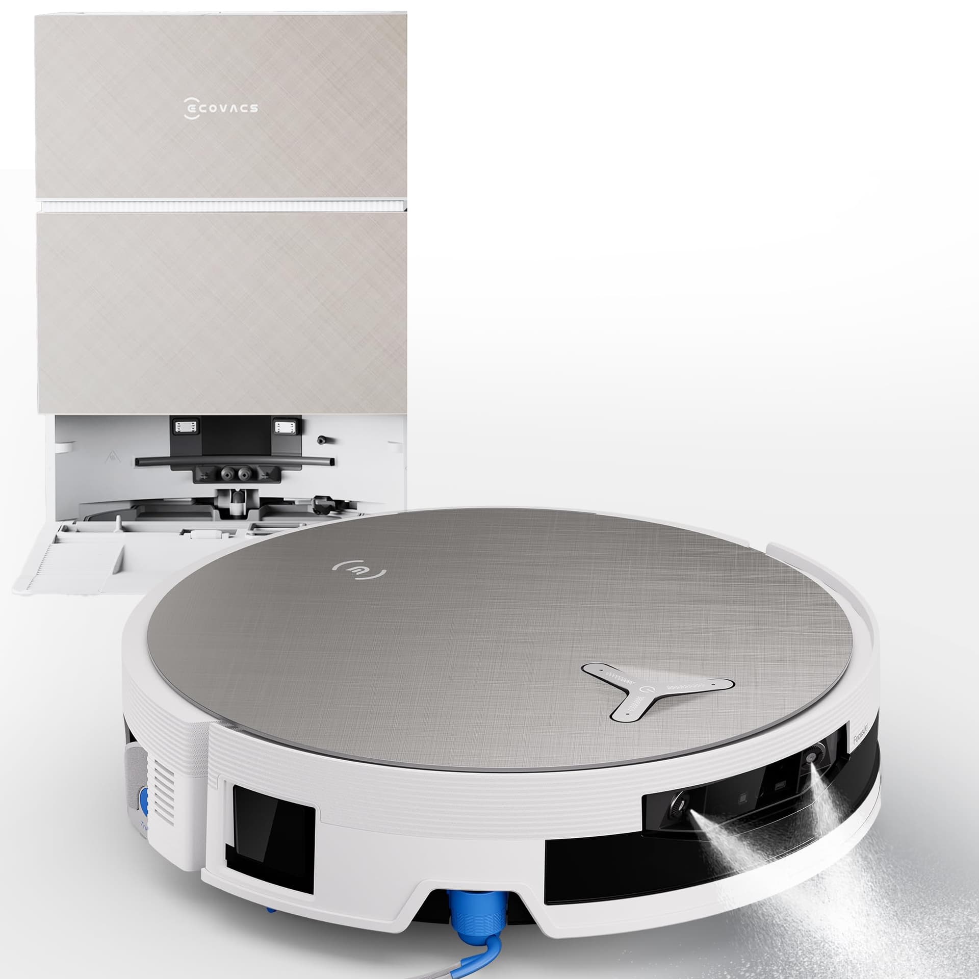 Ecovacs Deebot X12 Pro Omni Saug-/Wischroboter [2200Pa 200m²] weiß inkl. Absaug-/Reinigungsstation