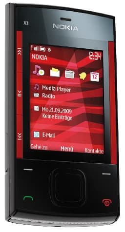 Nokia X3 red black