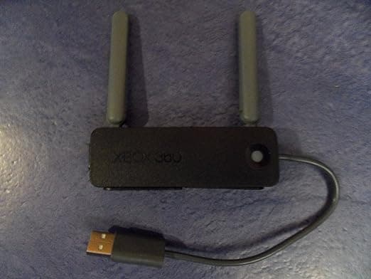 Microsoft Xbox 360 Wireless Lan Adapter N [2010er Version] schwarz/grau