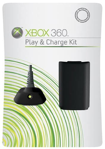 Microsoft Xbox 360 Play & Charge-Kit [2007er Version] schwarz