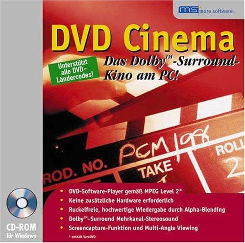 DVD- Cinema. CD- ROM für Windows ab 95