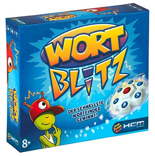 HCM Kinzel 55117 - Wortblitz mit Buchstabentornado Wissensspiel verschiedene farben