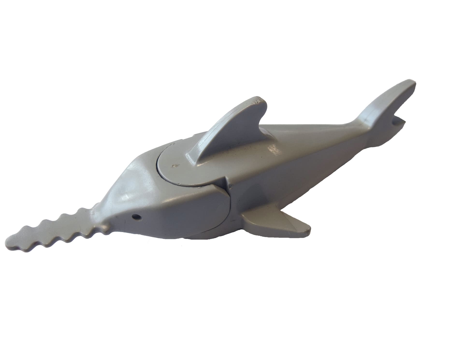 1x Lego Sägefisch hellgrau