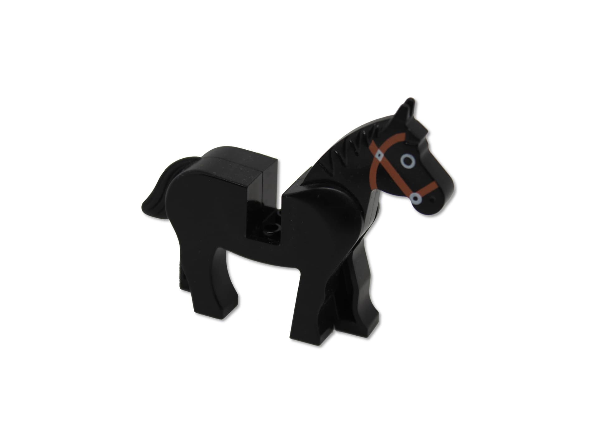 1x Lego Pferd schwarz