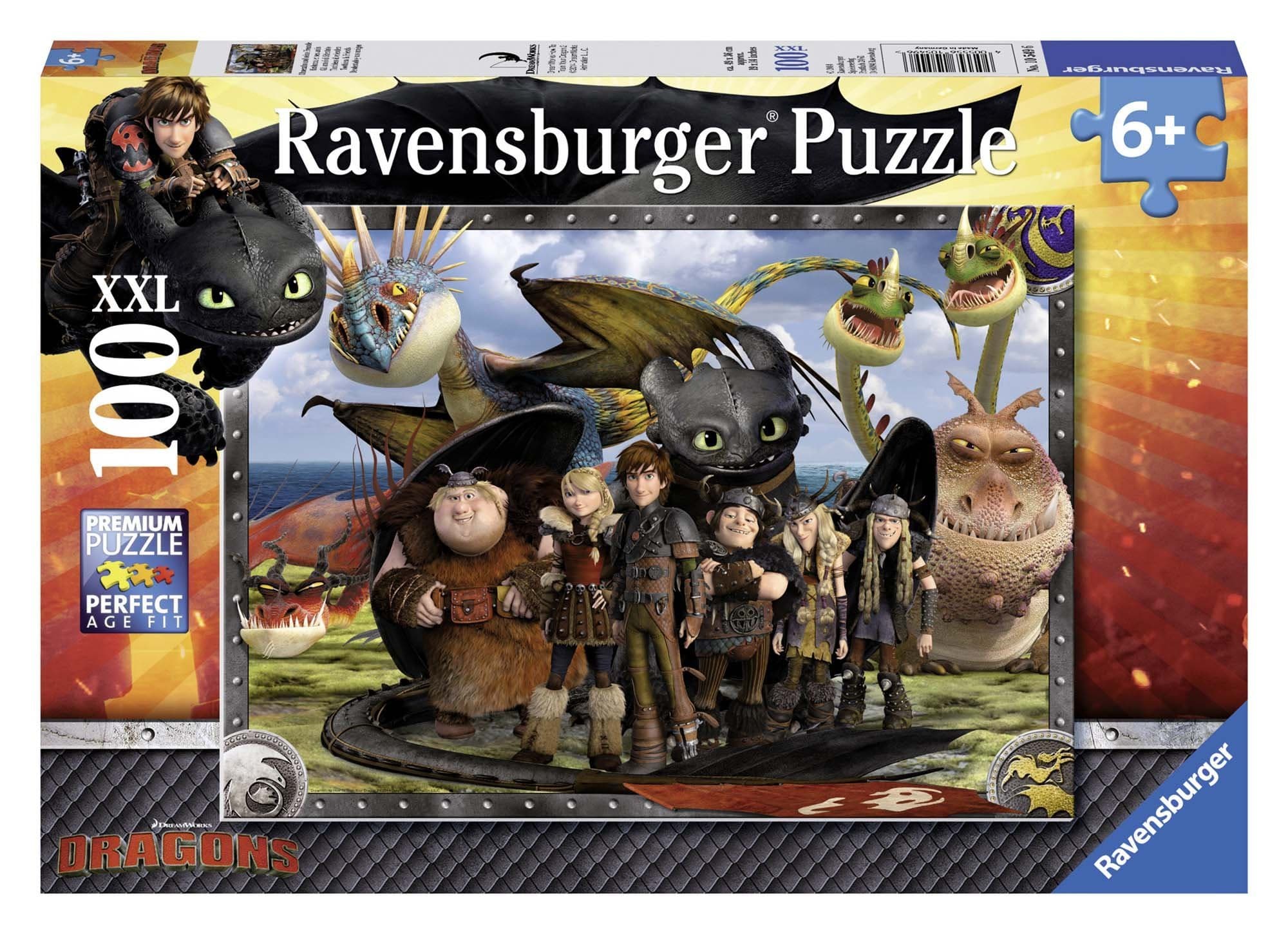 Ravensburger Puzzle 10549 - Ohnezahn und seine Freunde [100 Teile]