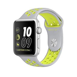 Apple Watch Nike+ Series 2 [inkl. Sportarmband silber/gelb] 42mm Aluminiumgehäuse silber
