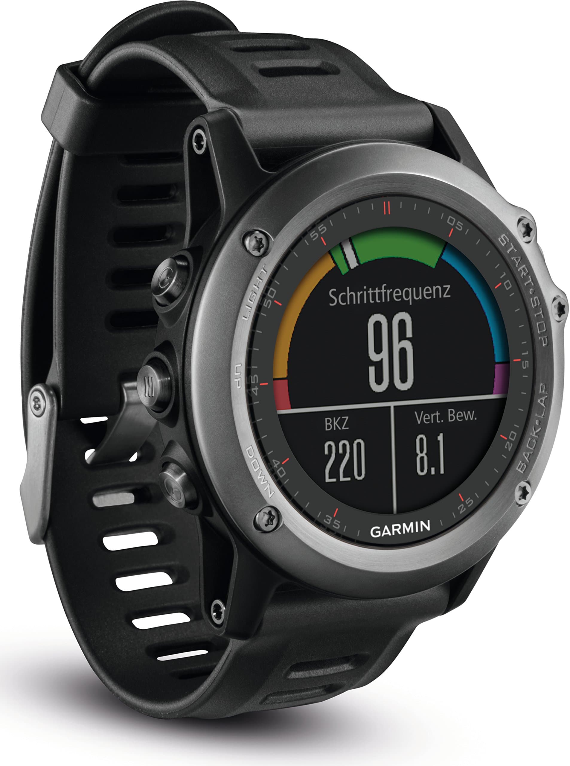 Garmin Fenix 3 [Mineralglas] schwarz/grau