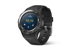Huawei Watch 2 [inkl. Sportarmband schwarz WiFi only] 45mm Kunststoffgehäuse schwarz
