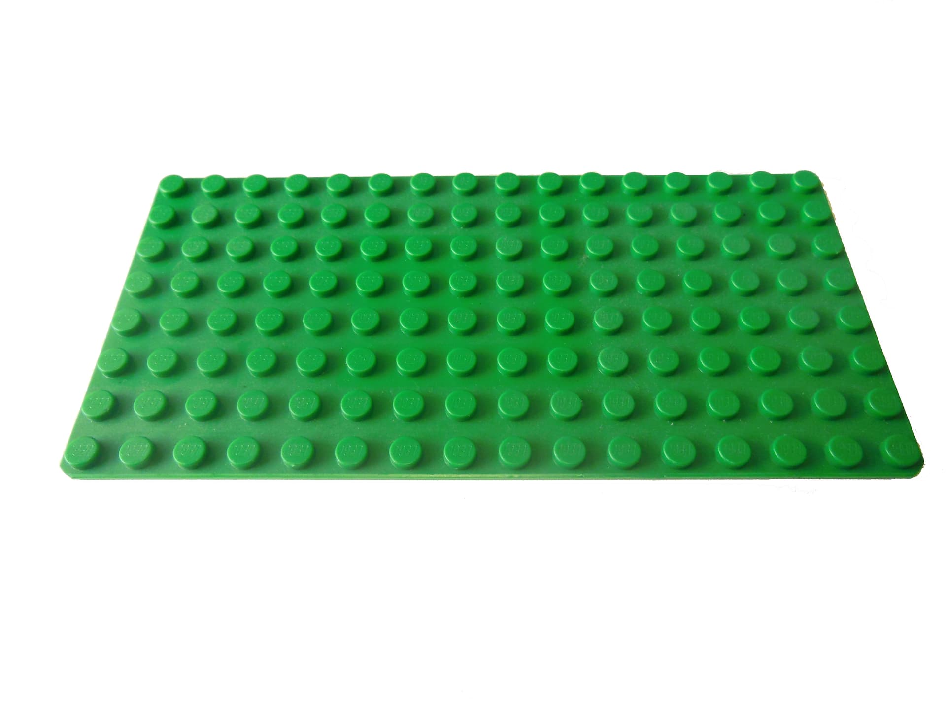 1x Lego Bauplatte [12g 12.7x6.3x0.3cm 16x08 Noppen] grün