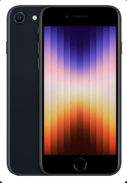 Apple I iPhone SE 3 - 3rd generation - midnight - 5G smartphone -utmärkt skick — ser ut som ny