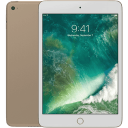 Apple iPad Mini 4 (2015) Gold WIFI + Cellular 16GB Klass B Nytt batteri (Refurbished)