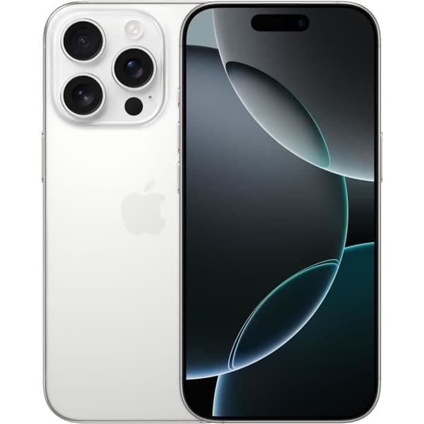APPLE iPhone 16 Pro 128GB vit titan (2024) - Begagnad - Utmärkt skick