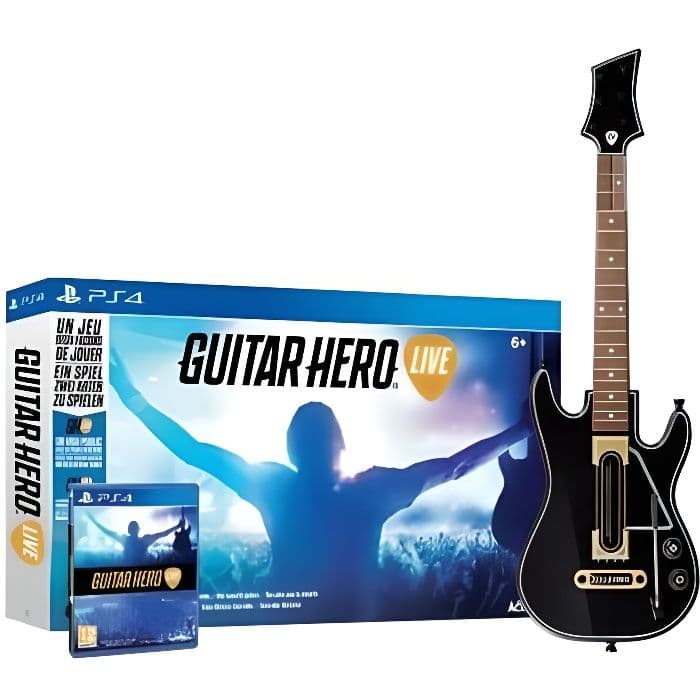 Guitar Hero Live PS4-spel + officiell Sony-gitarr