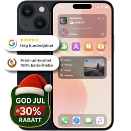 REA! God Jul iPhone 13 Mini 128GB 5G 100% Batterihälsa Som ny Svart