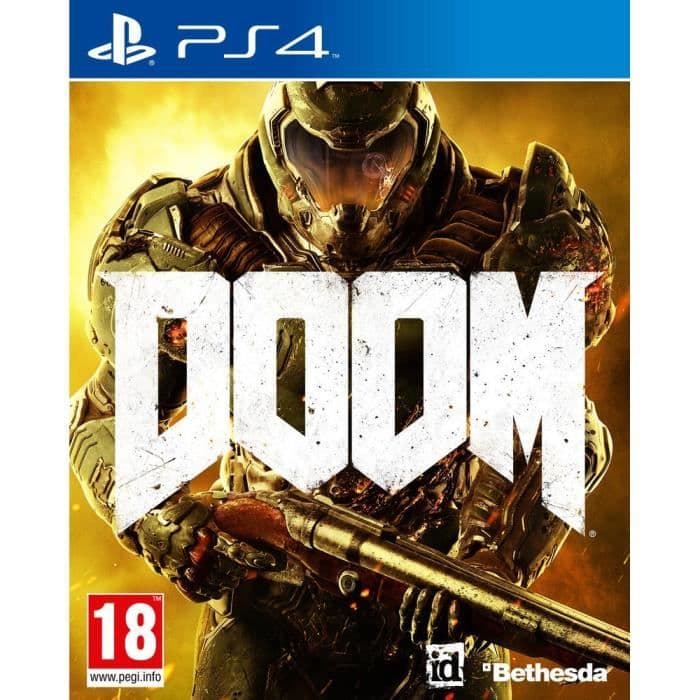 DOOM PS4-spel- REFURBISHED