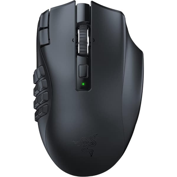 Razer NAGA V2 HyperSpeed – Trådlös MMO-gamingmus med 19 knappar & 30 000 DPI