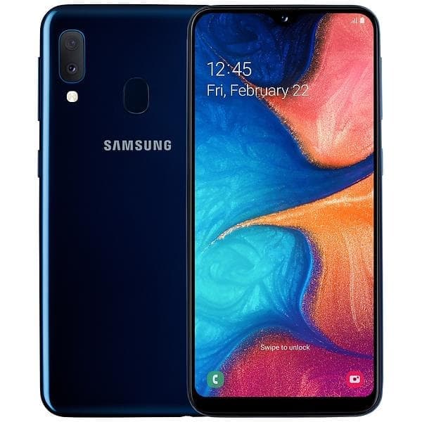Samsung Galaxy A20e SM-A202F/DS Dual SIM 32GB - 1 År Garanti Begagnad - Blå