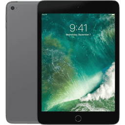Apple iPad Mini 4 (2015) Space Grey Wifi 128GB Klass B Nytt batteri (Refurbished)