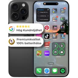 iPhone 16 Pro 128GB 100 % Batterihälsa Som ny Svart
