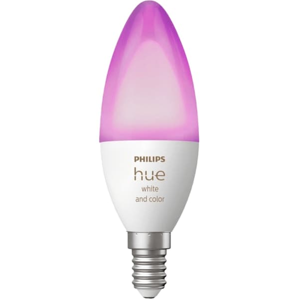 Philips Hue White &amp; Color E14 smartlampa - A - Som ny
